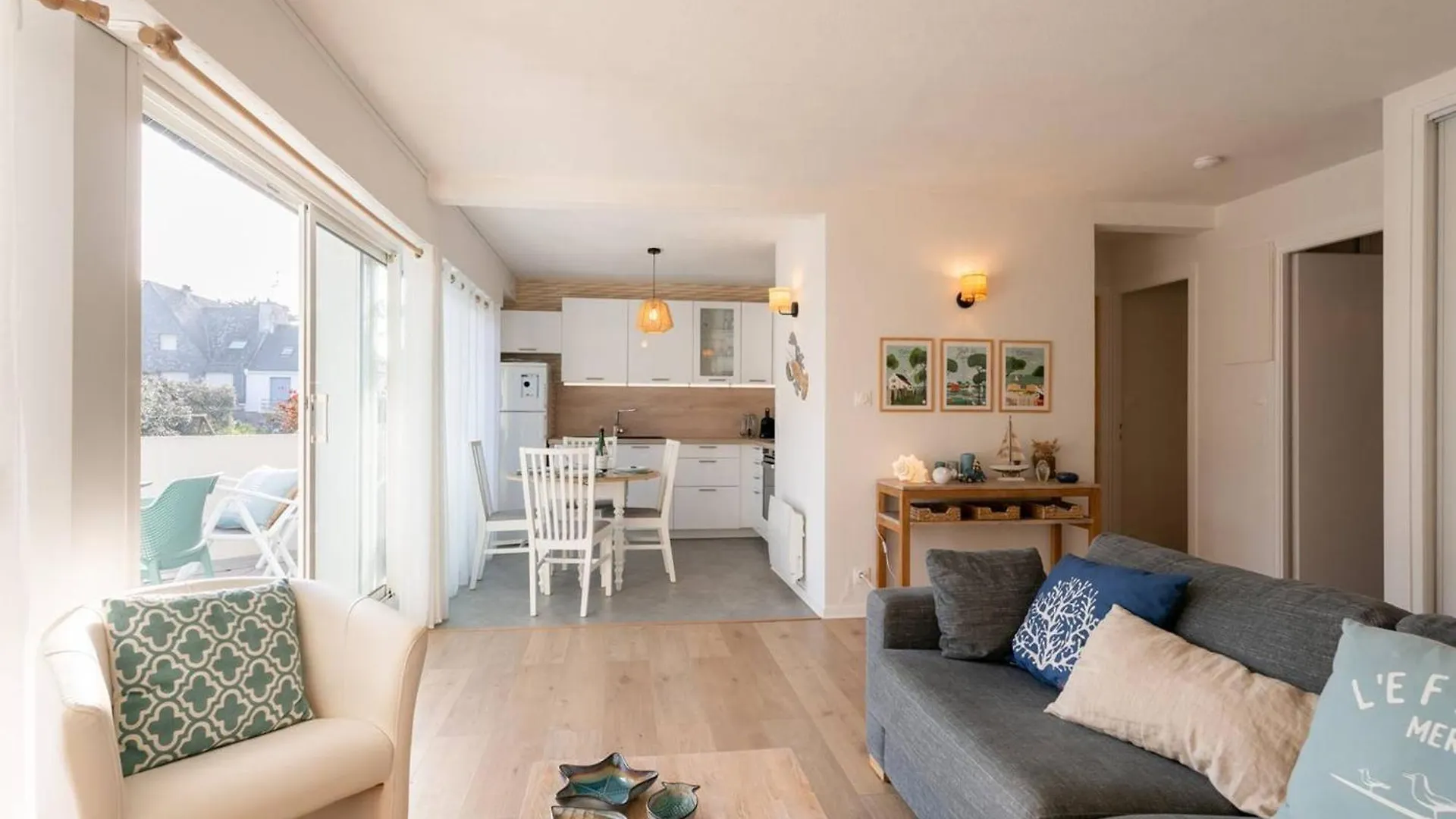Bel Appart 3 Pieces A 150M De La Plage, Balcon Sud, Garage, Pour 6 Pers. - Fr-1-477-206 Carnac France