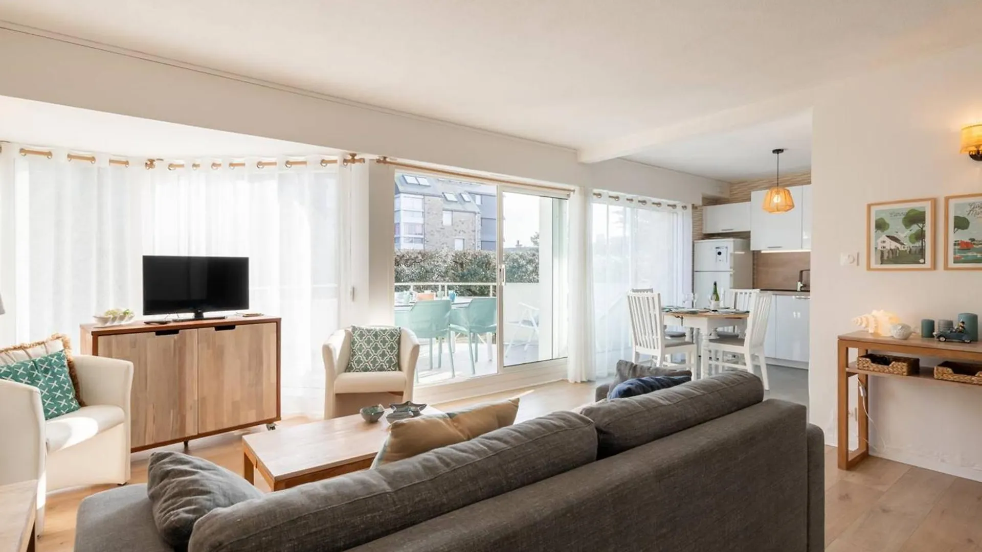 Bel Appart 3 Pieces A 150M De La Plage, Balcon Sud, Garage, Pour 6 Pers. - Fr-1-477-206 Carnac Apartment